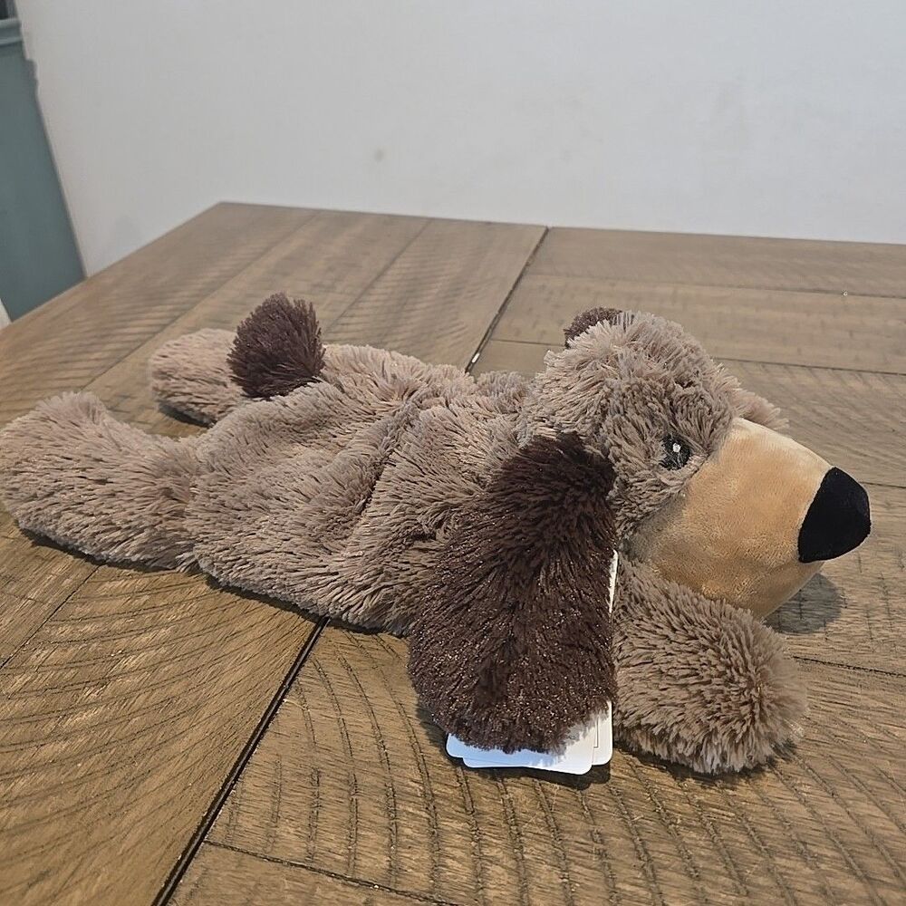 Warmies Cozy Brown Dog Plush Lavender Scented Microwaveable Heat Therapy NEW 14" - Picture 3 of 4